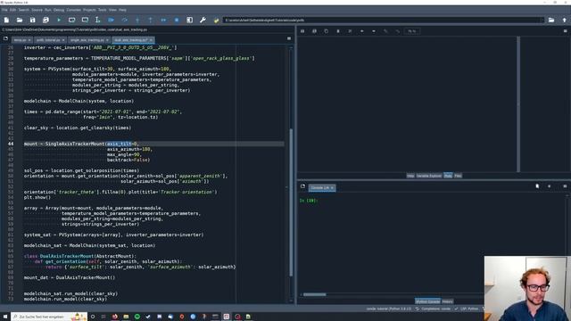 pvlib python 13: Dual-axis tracking смотреть онлайн