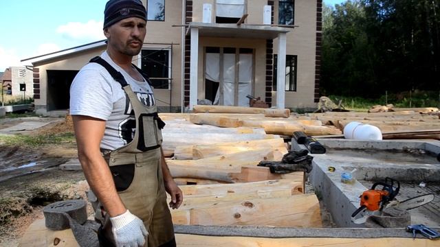 Срубы Черкесова, Чевалкова. Сборка бани из кедра 32-36, в Казань 2016. Канадская рубка. смотреть онлайн