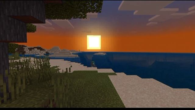 Sunset in minecraft / Закат в майнкрафте. смотреть онлайн