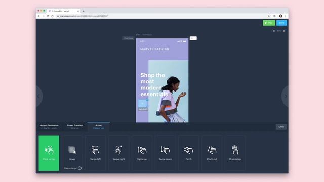 How to link your designs using hotspots & create a prototype смотреть онлайн