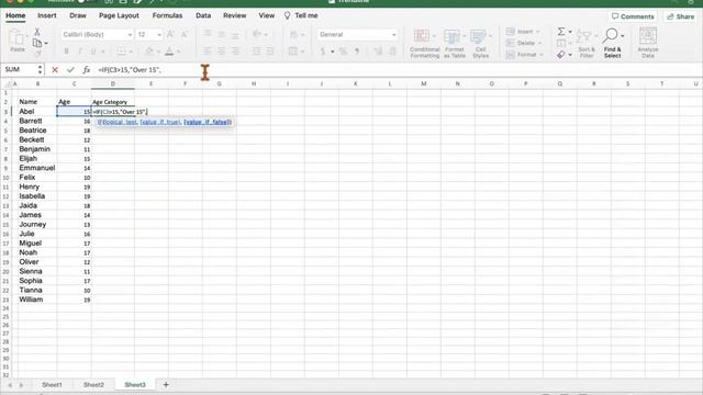 How to use an IF statement in Excel to categorize cell values смотреть онлайн