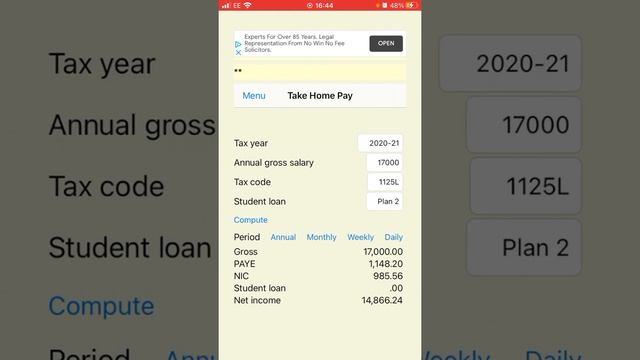UK Salary Calculator : Net Take Home Pay Calculation смотреть онлайн