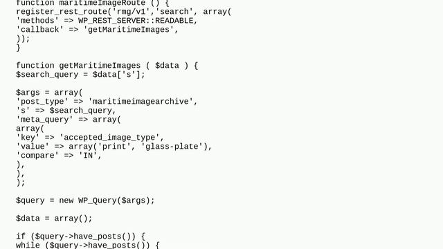 Problem with custom WordPress Rest API search route with query parameters смотреть онлайн