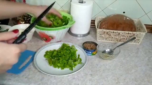 Салат с огорода зимой.Свои овощи.Быстрый и простой рецепт салата из тунца. смотреть онлайн