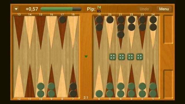 Cubeless backgammon 5 "money" games (Portes variant): SELFPLAY смотреть онлайн