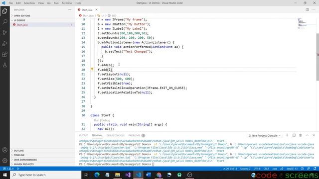 Creating a Label and Editing it using Action Listener | Java Swing | Explained in Tamizh смотреть онлайн