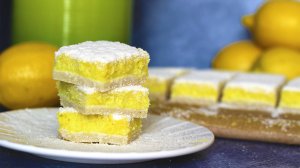 Лимонные батончики! Рецепт без лактозы! Без сахара!