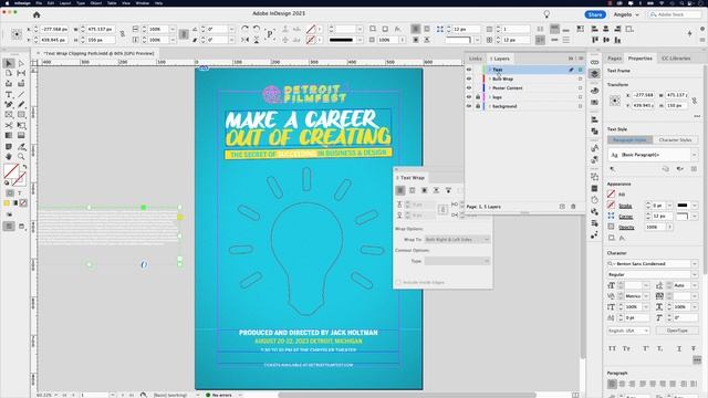Learn how to place text inside an object shape in Adobe InDesign смотреть онлайн