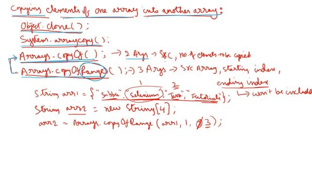 22K. Java Basics for Selenium - Java Arrays - Copying an Array using Arrays.copyOfRange() смотреть онлайн