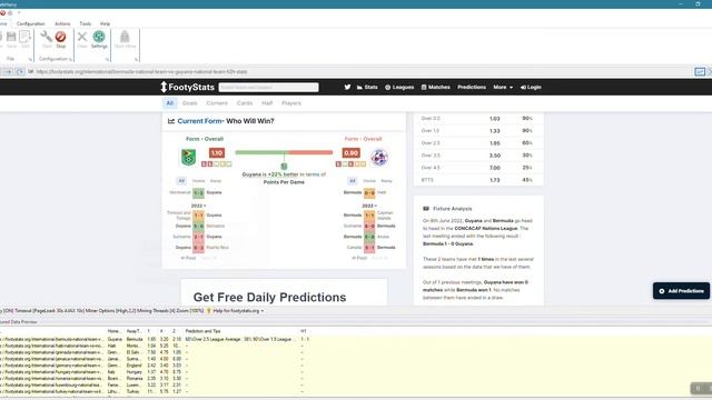 Web Scrape FootyStats.org Match Details | Odds, Predictions, Tips, Previous Scores Etc. | WebHarvy