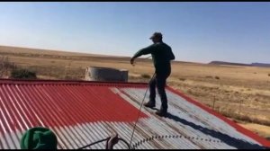 Самый простой способ покрасить металлическую крышу часть 1