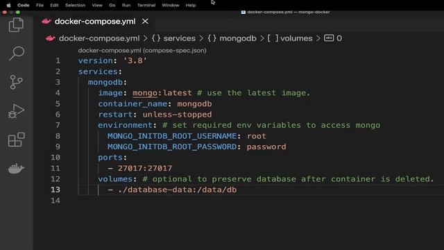 How to Setup MongoDB with Docker Compose + Use Mongo Shell ( Mongo DB + Docker + Mongo CLI / Shell смотреть онлайн