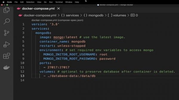 How to Setup MongoDB with Docker Compose + Use Mongo Shell ( Mongo DB + Docker + Mongo CLI / Shell