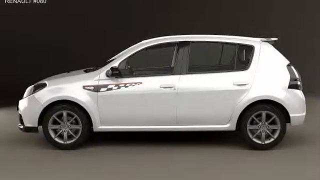 3D Model Renault Sandero GT Line 2012 at 3DExport.com смотреть онлайн