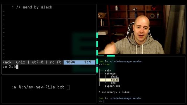 Make a New File in the Current Directory (in Vim) смотреть онлайн