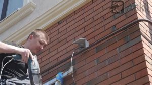 Монтаж AHD видеонаблюдения в частном доме