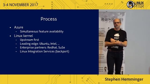 [ENG] Stephen Hemminger: "Microsoft loves Linux on Azure" смотреть онлайн
