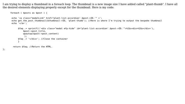 Wordpress: Display post thumbnail in foreach loop смотреть онлайн