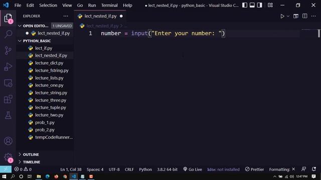 Nested If with Example Problem in Python Bangla Tutorial смотреть онлайн
