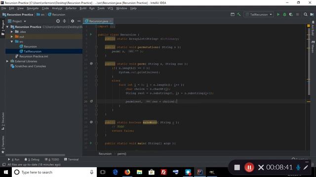 Recursive Backtracking смотреть онлайн