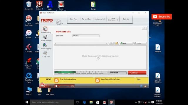 How to Burn Data DVD in Nero burning ROM || Nero start Smart data burning смотреть онлайн