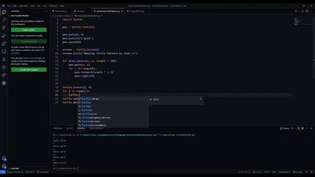 How to Draw an Amazing Turtle Pattern in Python смотреть онлайн