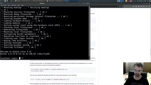 FreeBSD - Virtualization - vm-bhyve - Alpine Linux Setup смотреть онлайн
