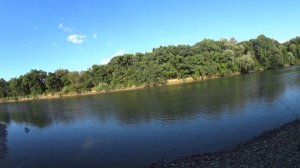 Рыбалка на донки в Краснодарском крае р. Лаба.