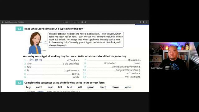 English Grammar in Use - Unit 5: "Simple Past" | Học tiếng Anh không khó смотреть онлайн