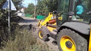 JCB Планировка шлака