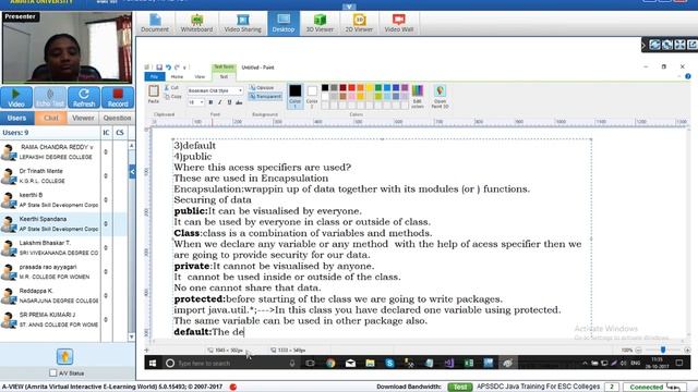 APSSDC-JAVA- Access Specifier - 26/10/17 смотреть онлайн
