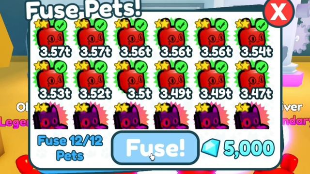 Что будет если зафьюзить 12 Balloon Cats!???Pet Simulator X