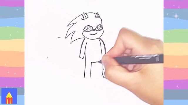 How to Draw Sonic 2 Step by Step смотреть онлайн