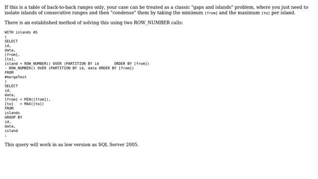 Databases: How do I merge similar records with different validity dates? (3 Solutions!!) смотреть онлайн