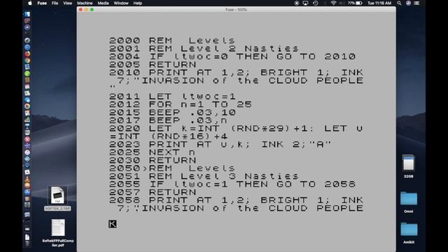 Sinclair Spectrum Compiling Basic Application смотреть онлайн
