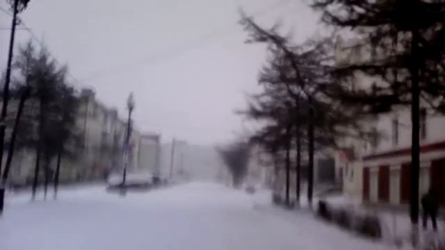 Колыма. Магадан. ул.Горького. Воскресение. Утро смотреть онлайн