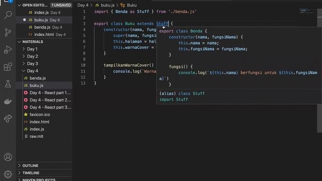 JavaScript Dasar untuk React - Named dan Default Exports - React Basic Series смотреть онлайн