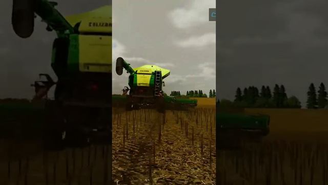 Harvesting time on FS22.Harvesting sunflower. #pleasesubscribe смотреть онлайн