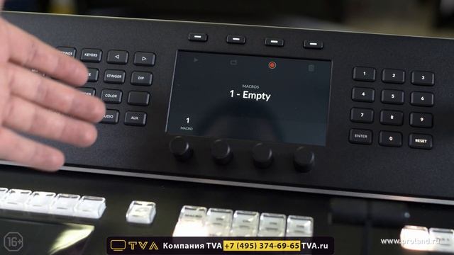 Blackmagic ATEM 2 M/E advanced panel - новая панель управления микшерами линейки Atem смотреть онлайн
