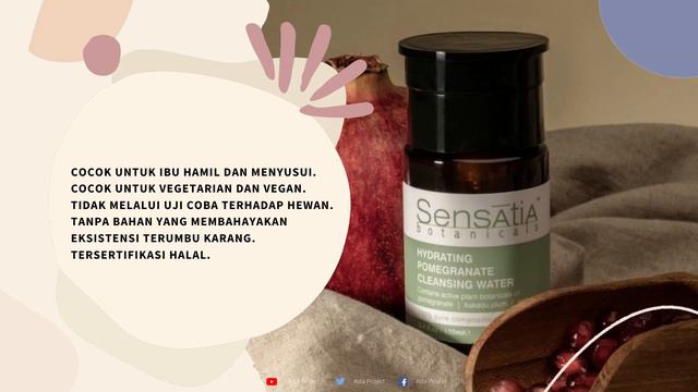 Sensatia Botanicals Hydrating Pomegranate Cleansing Water Premium Terbaik смотреть онлайн