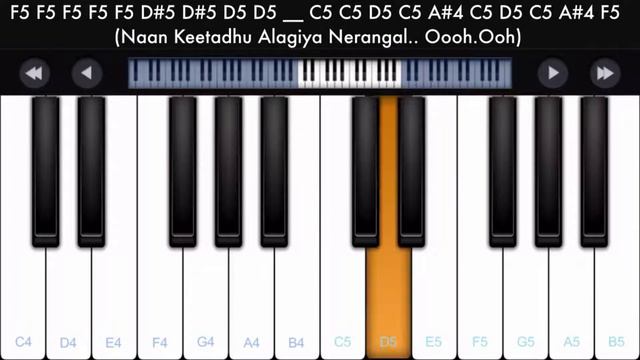 Mazhai Varum Ariguri Piano Notes | Tamil Songs Piano Notes смотреть онлайн