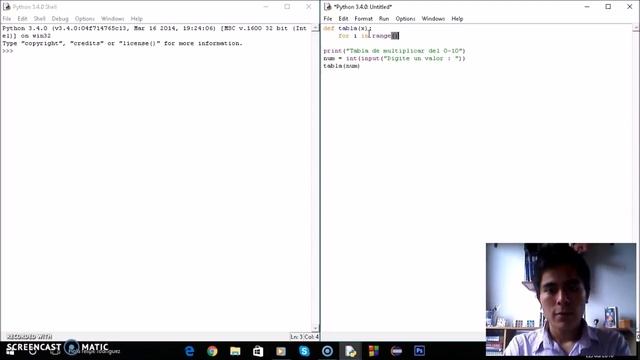 tabla de multiplicar con función en python 3.4 смотреть онлайн