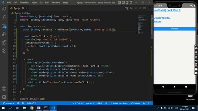 Tutorial#16 | useState Hook[Part II]| React Native useState hook |React Native useState async смотреть онлайн