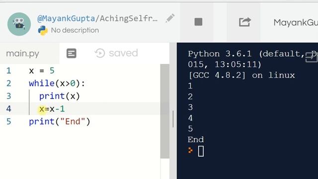 While Loop in Python in English | Lecture 8 | Python Tutorial | Mayank Gupta смотреть онлайн