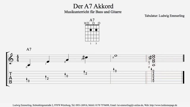 A7 Chord / Der A7 Akkord смотреть онлайн