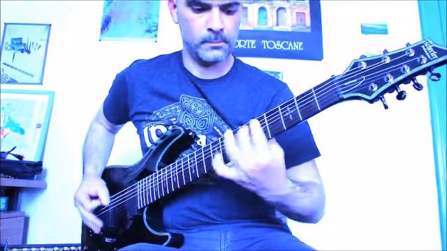 New guitar !!! - Schecter Hellraiser C7 - 7 Strings- Metal riffs смотреть онлайн