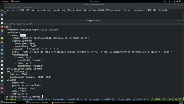 Shared data access in OpenShift with IBM Spectrum Scale (3/3): Custom SCC for shared data access смотреть онлайн