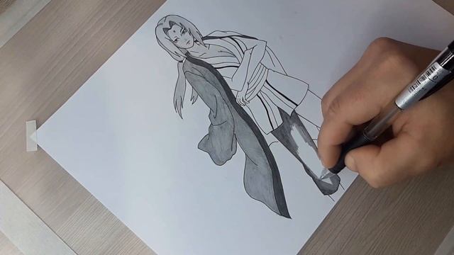 Как нарисовать Цунаду из Анимэ Наруто / How to draw Tsunade from Naruto смотреть онлайн