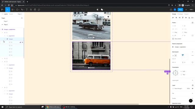 Infinite scroll carousel | Figma Interactive Components смотреть онлайн