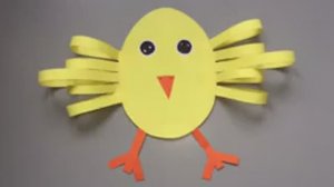 Поделка на Пасху - Цыпленок из бумаги!